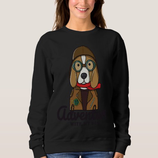Beagle Dog T スウェットシャツ (正面)