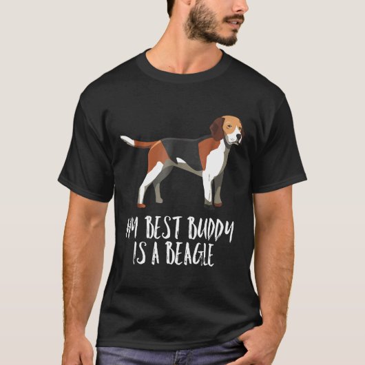 Beagle Dog Tee私のバ最高のディはBeagleである Tシャツ (正面)