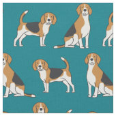 Beagle Fabric-PICK YOUR COLOR! ファブリック (クローズアップ)