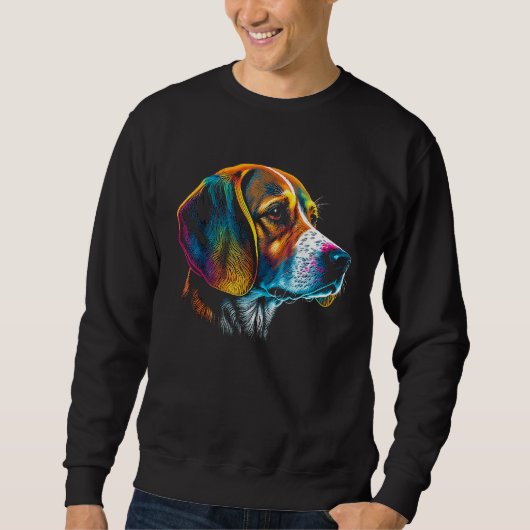 Beagle Face For Dog Owners スウェットシャツ (正面)