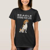 Beagle Friend For Life Dog Friendship Beagle Tシャツ (正面)