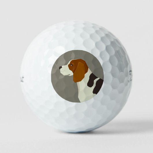 Beagle Golf Balls ゴルフボール (正面)