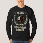 Beagle Grandma Like A Normal Grandma Only Cooler Tシャツ (正面)