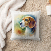 Beagle Harrier Dog 010824AREF102 - Watercolor クッション (ブランケット)