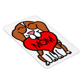 Beagle Heart Mom マグネット (右側)