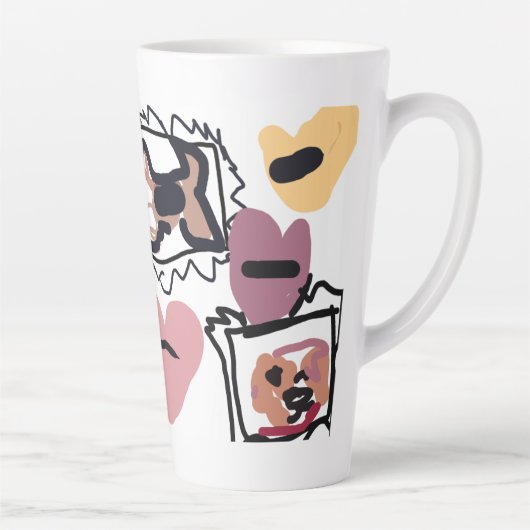 Beagle hearts  カフェラテマグ (右)