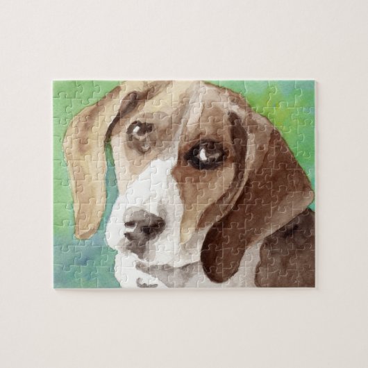 Beagle Hound Dog Art Puzzles ジグソーパズル (横)
