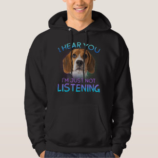 Beagle I hear you not listening パーカ