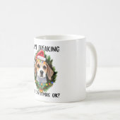 Beagle I Just Freking Love Christmas Ok Christmas コーヒーマグカップ (正面右)