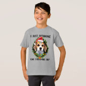 Beagle I Just Freking Love Christmas Ok Christmas Tシャツ (正面フル)