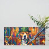 Beagle Jäger Pop Art – Moderner Jagdhund (スタンド正面)