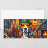 Beagle Jäger Pop Art – Moderner Jagdhund (正面/裏面)