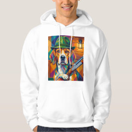 Beagle Jäger Pop Art – Moderner Jagdhund パーカ