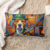 Beagle Jäger Pop Art – Moderner Jagdhund ランバークッション (ブランケット)