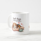 Beagle Kisses & Morning Wishes コーヒーマグカップ (正面左)
