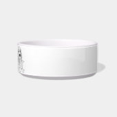 Beagle Line Art personalized bowl ボウル (右)