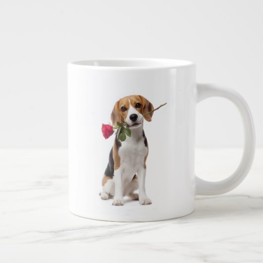 Beagle Love ジャンボコーヒーマグカップ (右)