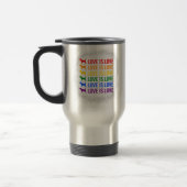 Beagle Love Is Love Rainbow Lgbt Dog Lovers トラベルマグ (左)