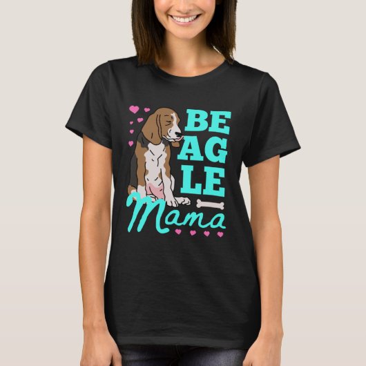 Beagle Mama Beagles Mom Dog Owner Beagle Tシャツ (正面)