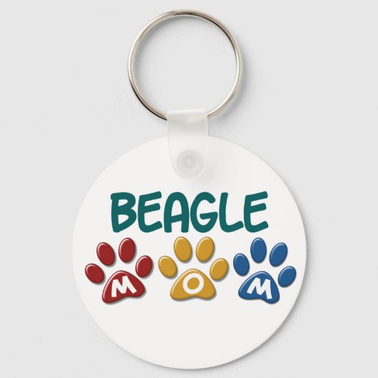 BEAGLE MOMポープリント キーホルダー (正面)