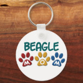 BEAGLE MOMポープリント キーホルダー (正面)