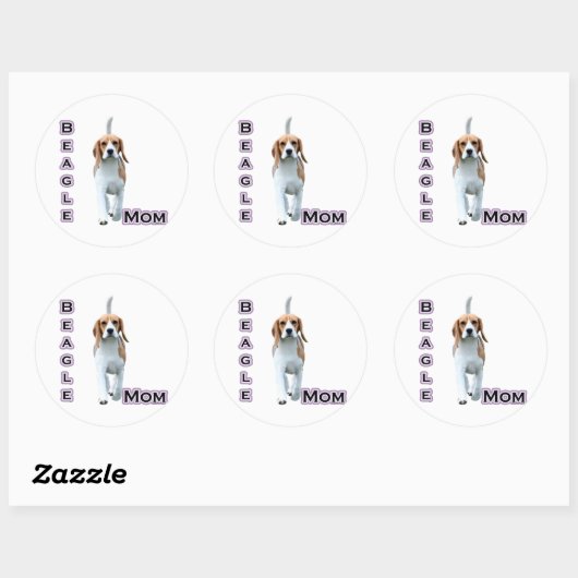 Beagle Mom 4 – シール (シート)