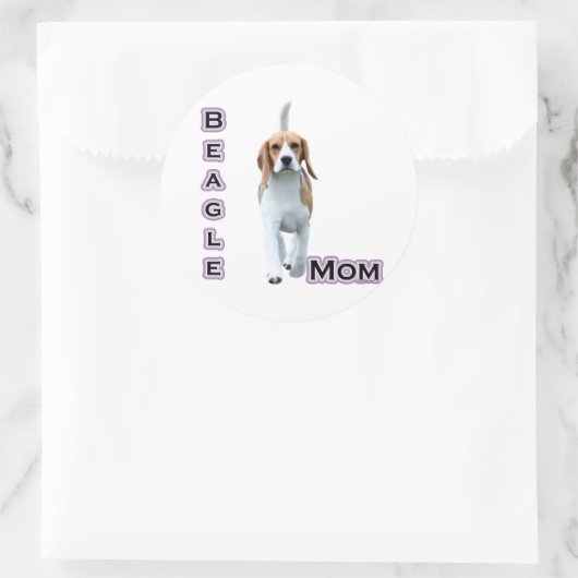 Beagle Mom 4 – シール (バッグ)