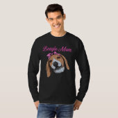 Beagle Mom  Cute Dog Mum Girlie Women s Tシャツ (正面フル)