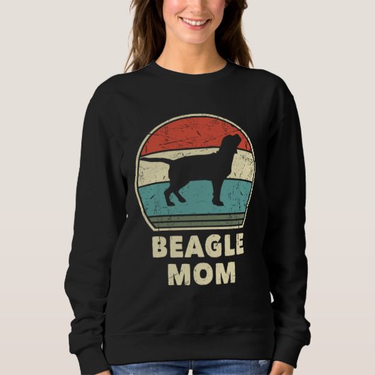 Beagle Mom Dog  Women   Beagle Mama スウェットシャツ (正面)