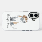 Beagle Mom Premium iPhone 16ケース Case-Mate iPhoneケース (裏面 (横))