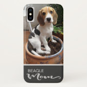 Beagle Mom Smoothあなたの犬の写真を追加 Case-Mate iPhoneケース (裏面)