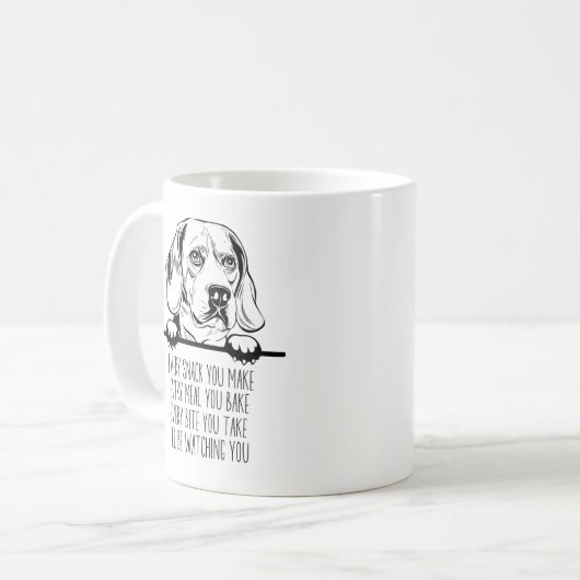 Beagle Mug, Beagle Gift, Beagle Mama Coffee Mug コーヒーマグカップ (正面左)