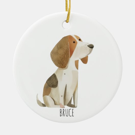 Beagle Ornament セラミックオーナメント (正面)