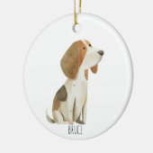 Beagle Ornament セラミックオーナメント (左)