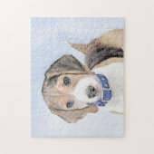 Beagle Painting - Cute Original Dog Art ジグソーパズル (縦)