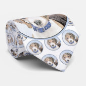 Beagle Painting - Cute Original Dog Art ネクタイ (ロール)
