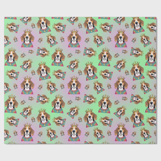 Beagle pattern ラッピングペーパー (フラット)