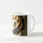 beagle pic w名 コーヒーマグカップ (正面右)