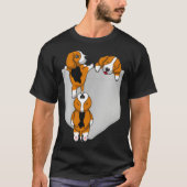 Beagle Pocket Graphic Dog Tシャツ (正面)