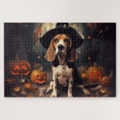 Beagle Pumpkins Halloween Scary ジグソーパズル (横)