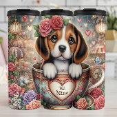 Beagle Puppy Teacup Be Mine Wrap タンブラー