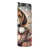 Beagle Puppy Teacup Be Mine Wrap タンブラー (回転右)