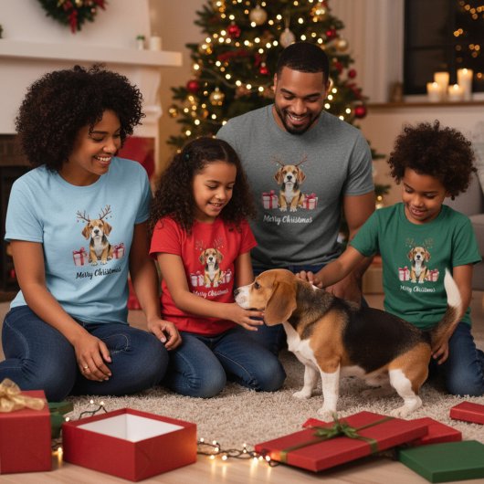 Beagle Reindeer Tシャツ