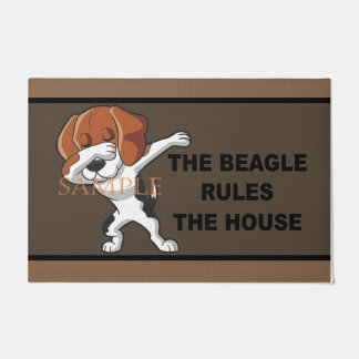 Beagle Rules The House Doormat、Beagles Lover ドアマット