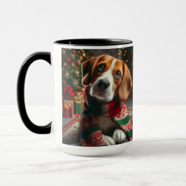 Beagle 'Santa Define Good'クリスマスコーヒーマグ マグカップ