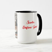 Beagle Santa ‘Define Good’ Christmas Coffee Mug マグカップ (正面右)