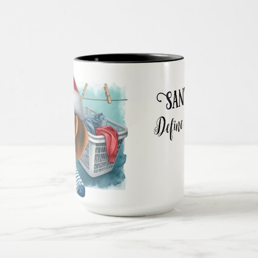 Beagle Santa 'Define Good' Christmas Coffee Mug マグカップ (中央)