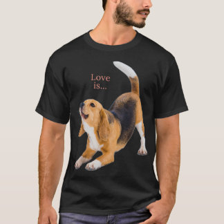 Beagle Shirt Beagles Tee Love Is Dog Mom Dad Puppy Tシャツ