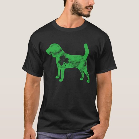 Beagle St Patrick s Day Boys Kids Girls Dog Shamr Tシャツ (正面)