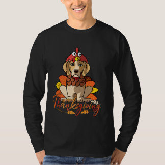 Beagle Thanksgiving Dog Mom Turkey Costume Women Tシャツ